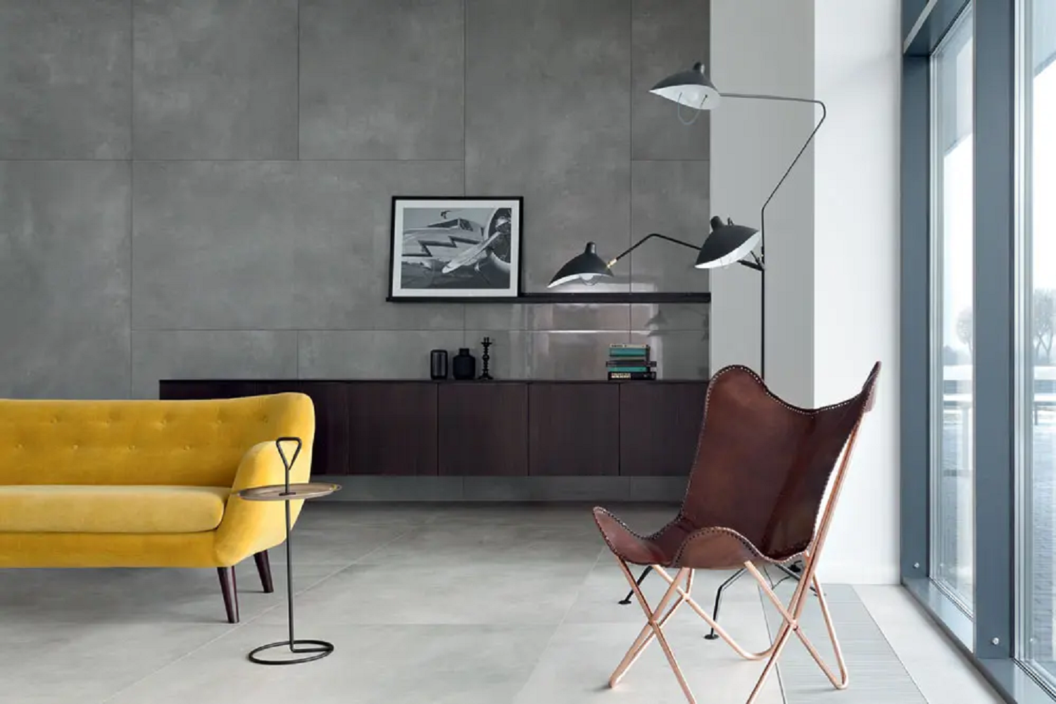 Nowoczesny salon loftowy